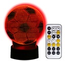 FUTBALOVÁ 3D LED NOČNÁ LAMPA + DARČEK NA DIAĽKOVÉ OVLÁDANIE