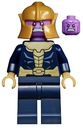 Lego Nová figúrka Minifigúrka Thanosa Tmavomodrá zbroj zlatá prilba sh696