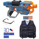 NERF ELITE COMMANDER + ŠÍPKY VESTOVÉ OKULIARE