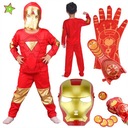 IRON MAN KARNEVALOVÝ OUTFIT PROM MASKA + LAUNCHER 128 / 134 L