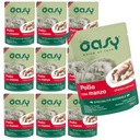 OASY NATURAL MOKRÉ KRMIVO KURČA S HOVÄZÍM VRECKOM 10x70g