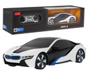 BMW i8 biely model na diaľkové ovládanie 1:24 RASTAR ZRC.48400.BIA