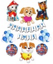 Sada balónov Paw Patrol Narodeniny 1 2 3 4 5 6 Meno