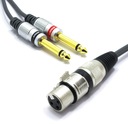 XLR KÁBEL DÁMSKY 2x JACK 6,3 MONO VITALCO 3m