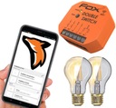 Dvojkanálový LED reléový ovládač 230V WiFi FOX