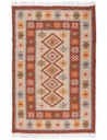 Koberec Kilim, tkaný, obojstranný vzor, ​​120x180 cm, terra