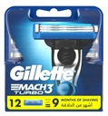 Náhradné vložky čepele Gillette Mach3 Turbo (12 ks)