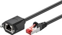 Patchcord predlžovací kábel M/F kat. 6 F/UTP sieť, 3 m