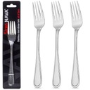 3x TABLE FORKS oceľová jedálenská vidlička sada vidličiek NAVA SIREN