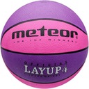 Basketbalová lopta Meteor Layup 4 ružovo-fialová 07029 4