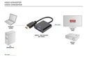 Konvertor audio-video adaptéra HDMI na VGA, 1080p