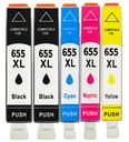 5x ATRAMENT PRE HP 655 DeskJet 3525 4615 5525 2XBLACK