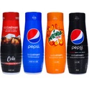 4x SIRUPOVÝ VODNÝ KONCENTRÁT SODASTREAM PEPSI COLA