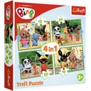 34357 KOCKY PUZZLE BINGOV ​​HAPPY DAY 4IN1