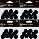 Magnety na tabuľu Grand 20mm, balenie 10ks x 4ks