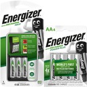 ENERGIZER Maxi nabíjačka batérií AAA R3 AA R6 + 8x AA 2000mAh batérie