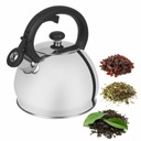 Strieborná TRADITIONAL GAS KETTLE rýchlovarná kanvica s píšťalkou 1,8L Arondi Tadar