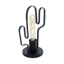 Stolná lampa Coldfield Cactus čierna 1xE27