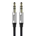 Audio kábel Baseus mini jack 3,5 mm AUX Baseus Yiven 1 m (čierno-strieborný) ]]