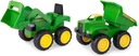 JOHN DEERE SET 2 VOZIDIEL TRAKTOR A SKLADAČ