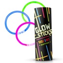 FLUORESCENTNÉ NÁRAMKY, svietiace pásky Glow Sticks, 100 ks