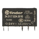 Miniatúrne relé Finder 24v 6A 20ks