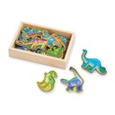 Drevené magnety na dinosaury Melissa a Doug