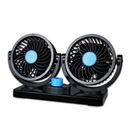 12V ventilátor do auta s otáčaním o 360°