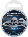 Savage Gear Fluorocarbon Semi-Soft 0,25 mm/30 m