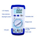 Digitálny merač, multimeter, V, A, Ohm, LCD A830L