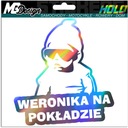 Nálepka na okno VERONIKA NA PALUBÍ HOLOGRAM