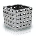 KERAMICKÝ kvetináč Silver Square Glamour 15 cm