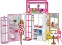 BARBIE DOLLHOUSE kompaktný skladací domček pre bábiky + BARBIE BÁBIKA