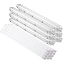 6x svietidlo hermetické 120cm 12x LED žiarivka 18W