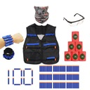 NERF KIT VEST DROTS TERGES BANDANA 6V1