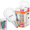 LED GUĽOVÁ žiarovka E14 4,5W = 25W OSRAM RGBW PILOT