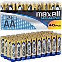 Maxell LR6 AA najvýkonnejšie alkalické batérie 40 ks.