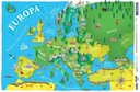 DESK Pad Ochranná podložka na stôl Mapa Európy pre deti