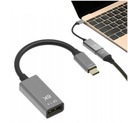 Kábel adaptéra USB-C DisplayPort 1.4 8K 5K 4K Display Port samica 144 240 Hz