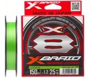 YGK X-BRAID šnúra X8 150 m 0,165 mm PE 1,0