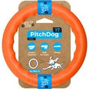 Obruč pre psa PitchDog, 17 cm, oranžová