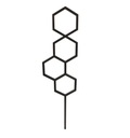 HEXAGON podpera pre popínavé rastliny, čierna, veľkosť S