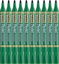 PENTEL N850 okrúhly permanentný popisovač GREEN x10