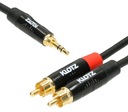 JACK 3,5 - 2X RCA KÁBEL 1,5m AUDIO KLOTZ