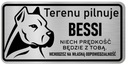 Pozor Dog Nerezová doska Dogo Argentino