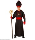 SUPER reklamný kostým Priest Pope 02630W XXL Dark Cardinal Monk Black