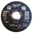 Sada kovových diskov Milwaukee 125 mm x 1 mm. 25 ks