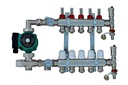 Rozdeľovač 4 s PUMP GROUP pre podlahové kúrenie