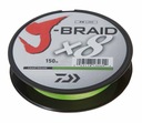 Daiwa J-Braid X8 0,13mm/150m oplet z chartreuse