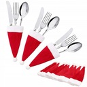 OBÁLKY PÚZDRA Vianočná čiapka CUTLERY Santa Claus x10